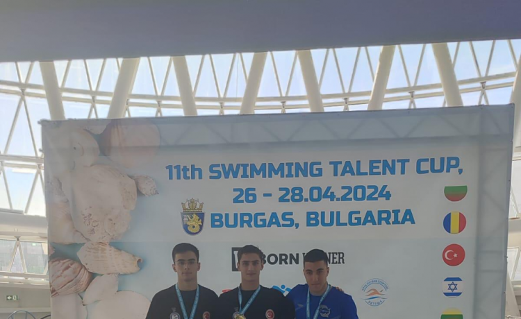 Kıbrıslı Türk yüzücüler Bulgaristan’da iki altın bir gümüş madalya kazandı