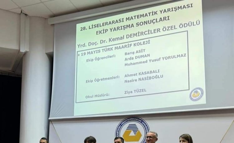 DAÜ 28. Liselerarası Matematik Yarışması’nı Gazimağusa Türk Maarif Koleji kazandı
