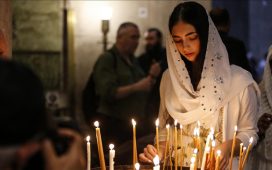İsrail'in Gazze'deki saldırıları Kudüs'teki Hıristiyanların "Kutsal Cuma" kutlamalarına gölge düşürdü