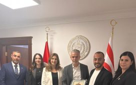 KTEB Ankara’da KKTC Büyükelçisi Korukoğlu ile görüştü